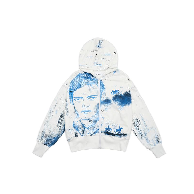 ÁO KHOÁC EXODUS SYMBLUE HOODIE ZIP CHÂN CUA - HADES BRAND CHÍNH HÃNG UNISEX Dài Tay