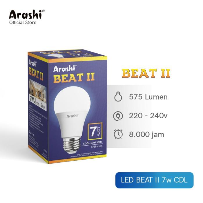 Gambar Arashi Lampu LED Beat II 7 watt CDL Cahaya Putih - Putih dari Arashi asia Kab. Tangerang 4 Tokopedia