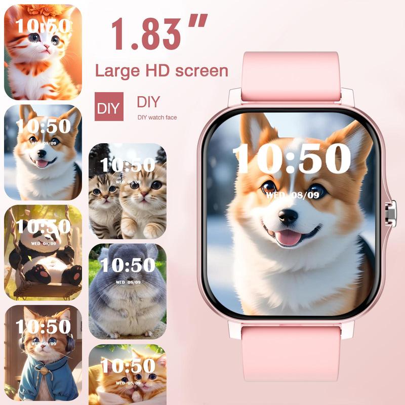 Multifunctional Smart Watch, Fashion Digital Watch with Heart Rate Monitoring and Sleep Tracking, Sports Watch for Women & Men, Wearable 5