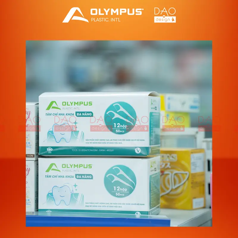 ( Túi 80 chiếc ) Tăm chỉ nha khoa Olympus cao cấp | Tăm chỉ loại 1 | Hàng chính hãng | Tăm chỉ đa năng 1