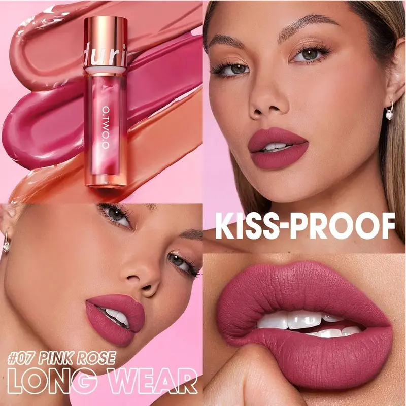 【TERSEDIA&COD】O.TWO.O Lipstik Matte Tahan Lama Tahan Air 24 Jam Tinta Beludru Pewarna Bibir Anti Lengket Lip Gloss Lipstik Cair Makeup Untuk Bibir Lipstick Kosmetik 1