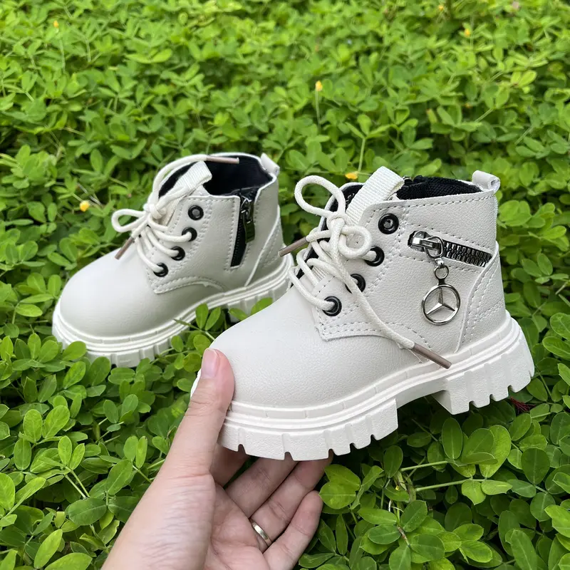 Giày Bốt Cổ Cao Cho Bé Gái Bé Trai Chất Da Mềm Cao Cấp Thời Trang , Giày Cao Cổ Cho Trẻ Em (518) Cao Su Sandal 2