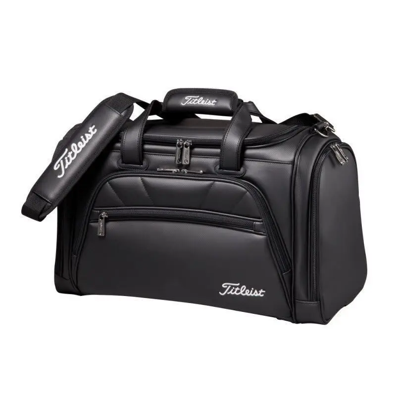 New Golf Clothes Bag Waterproof PU Leather Sports Messenger Bag Independent Shoe Bag Yb24014