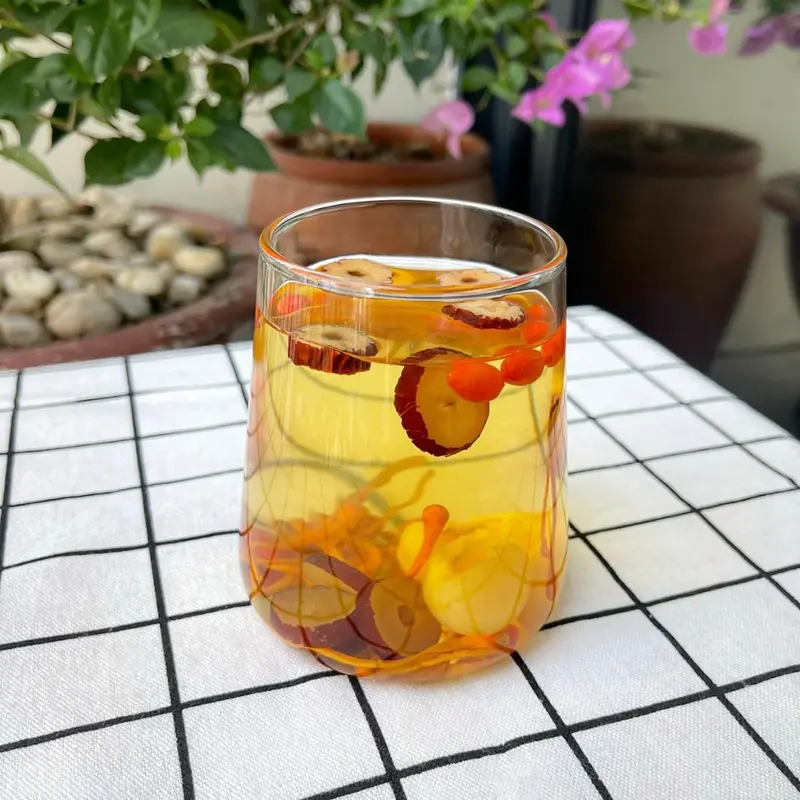 [Tặng Kèm Bình Thuỷ Tinh] Thảo Mộc Tây Bắc - Set Trà Thảo Mộc 4 Vị Đông Trùng Hạ Thảo 4