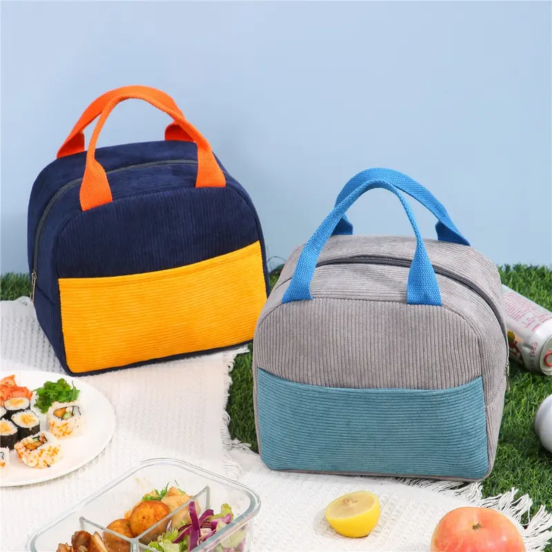 KM - Tas Bekal Twoin1 Colour / Tas Bekal 3 Lapisan Penahan Suhu / Lunch Cooler Bag / Box Makanan Aluminium / Kotak Makan Anak / Cooler Bag Multifunction 5