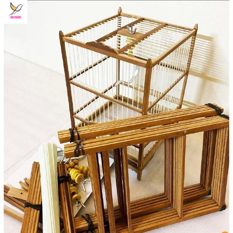  Khung lồng khuyên nan cáp quang,Khung lồng chim hút mật chim khuyên tự ráp kèm móc Lồng chim khuyên hút mật 