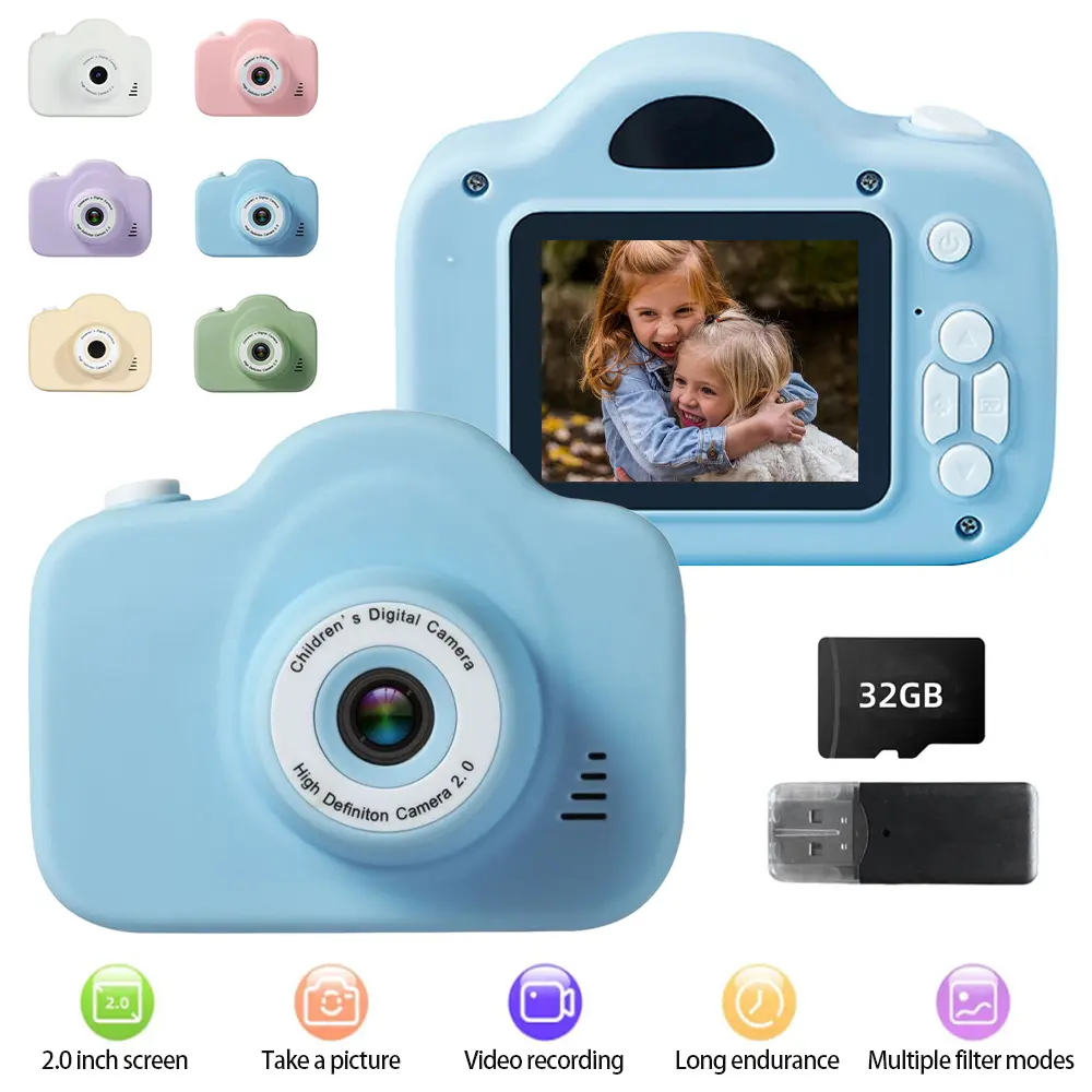 Kids Camera Digital Camera Video Camera Toys Mini Cam Color Display Children Birthday Gift Kids Toys For Kids #465800