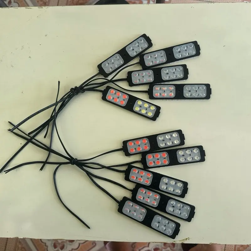 Led nháy cảnh báo 6 bóng ,dài 10cm