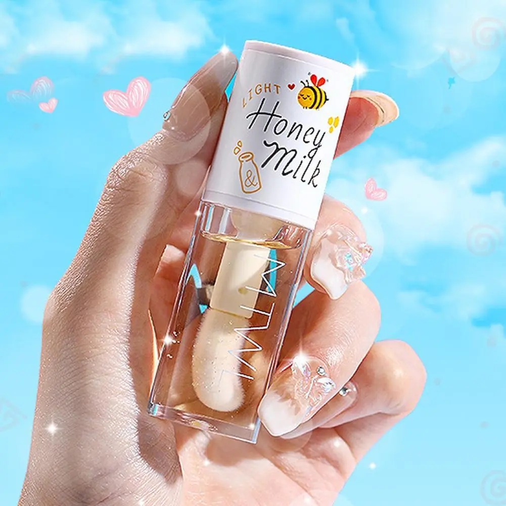 Lip Oil Moisturizing Honey White Peach Oolong Repairing Tender Weakening Lip Lines Lip Essence Oil