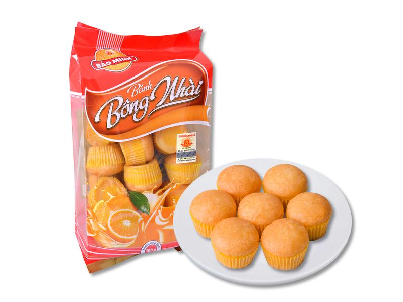 Bánh Bông Nhài Bảo Minh 180g thơm vị cam Chua Snack