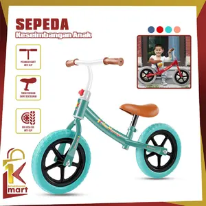[COD] SM M261 Sepeda Mainan Keseimbangan Anak Roda 2 Tanpa Dayung Sepeda Anak Kado Beraneka warna