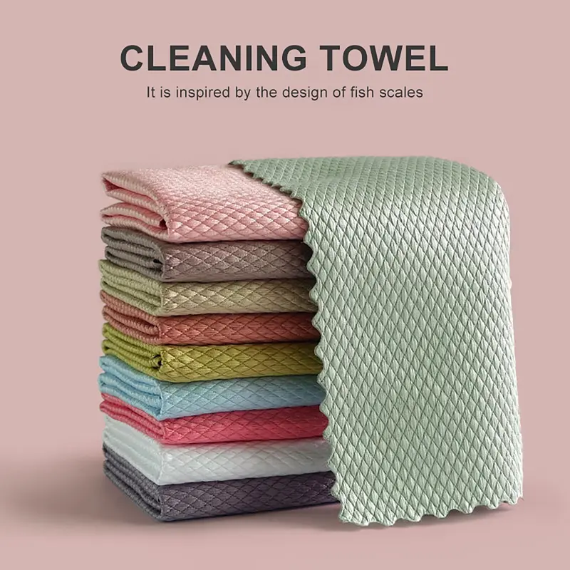 Kain Lap Microfiber Bahan Premium Super Halus isi 3pcs Ukuran 30x40cm / Kain Lap Dapur Serbaguna Daya Serap Tinggi Kualitas Premium Cleaning 1