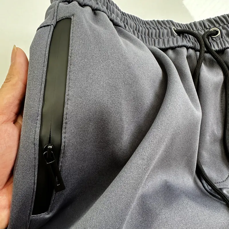 Quần Dài Thể Thao Nam túi khóa chống nước, Quần Jogger nam vải Poly co giãn 4 chiều Mềm Mịn và thoải mái Thun Sport Tập Thể Dục 7