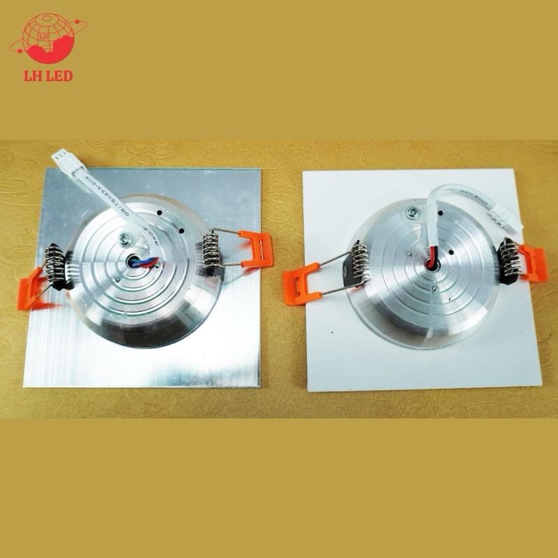LH LED Đèn âm trần vuông đế mỏng gọn công suất 7w ánh sáng trắng - vàng - trung tính 2