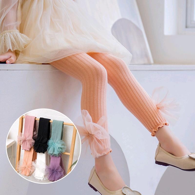 BABY K2 - legging bunga lace 3d buka kaki 6 warna bahan cotton premium  Kode 00270 8