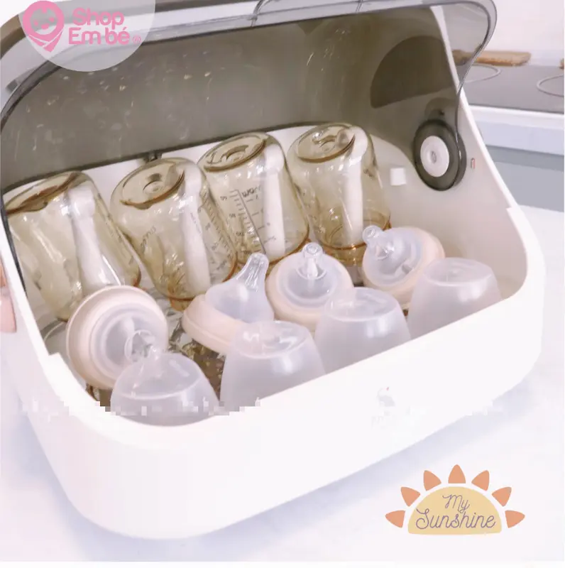 Máy úp bình sữa, tiệt trùng sấy khô tia UVC Moaz BéBé MB044 PLUS, khoang chứa 20 lit [ MẪU MỚI ] 4
