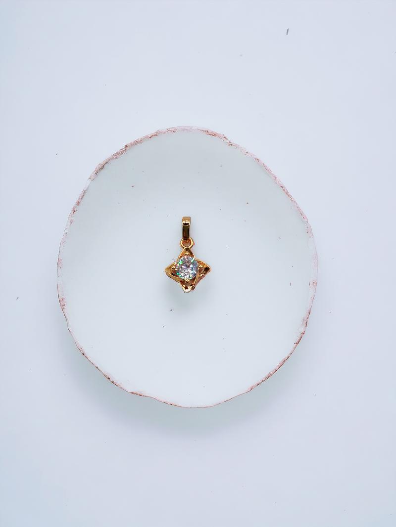 Product Introduction of Liontin bunga Mata putih 5mili tanpa kalung 12