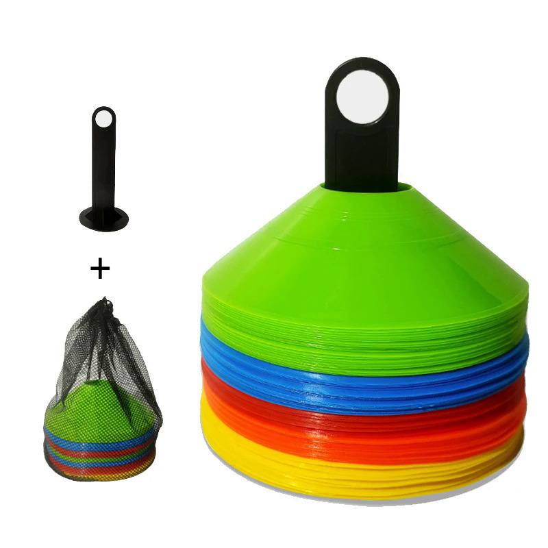 Bộ Hình Nón 10 Cái Thiết Bị Tập Luyện Bóng Đá Dành Cho Trẻ Em Hình Nón Đĩa Pro Tập Thể Dục Nhanh Nhẹn Tránh Trốn Nhổ Phụ Kiện Tập Luyện Thể Thao