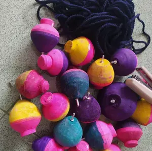 3pcs MAINAN GASING KAYU BAUT/KEKEAN Gangsing Toys