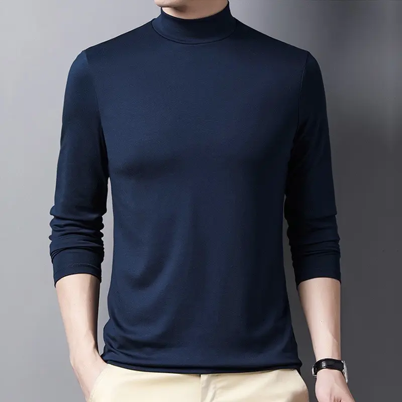 Áo Giữ Nhiệt Nam Thu Đông Cổ 3 Phân Lót Nỉ Ấm Áp -Mã AGN3P 28 Menswear Thun 3