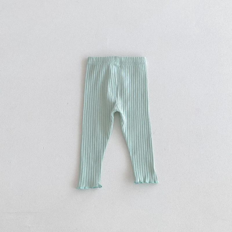 Product Introduction of 2024 Children Stripes Cotton Pants Fashion Casual Vertical Solid Leggings for Girls Baby Boy Bottoming Trousers Autumn Pantyhose 7