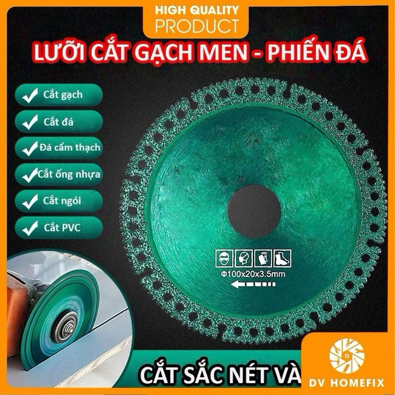  ￼ TUOSEN  Lưỡi Cưa Kim Cương 6 Trong 1 100mmSiêu Mỏng Dùng Cắt Gạch Men   Gỗ   Đá Hoa Cương 