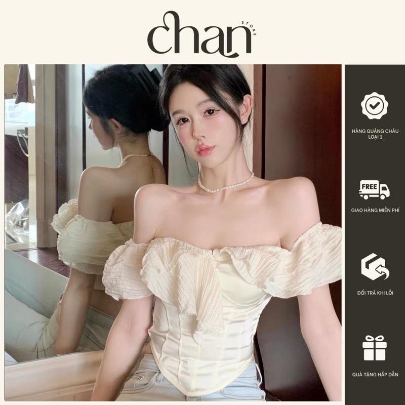 [Sẵn] Áo trễ vai bèo dáng ôm croptop phong cách hàn quốc hot trend Nữ Sơ Mi M2 Women