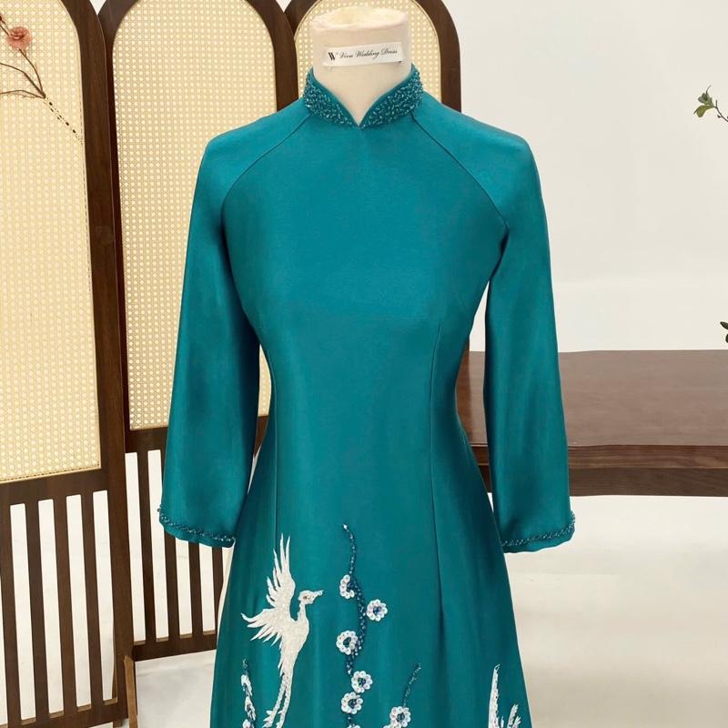 Áo dài truyền thống -áo dài ruby ,đính kết thủ công -sang trọng -cao cấp Nữ 1