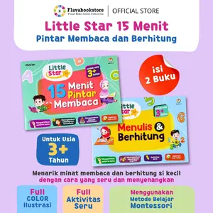 (Paket 2 Buku) Buku Belajar Anak Membaca - Little Star 15 menit Pintar Membaca Metode montessori - Ziyadbooks