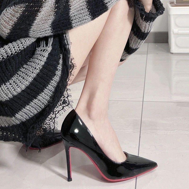 Product Introduction of Giày Cao gót Màu Nude, Gót Nhọn Nữ, Mũi Nhọn, Cắt Nông, Dễ Thương Và Gợi Cảm, Giày Đế Đỏ, Thích Hợp Cho Phụ Nữ Trưởng Thành, Phong Cách Nữ Nghiệp Dư, Hàng Mới Về Mùa Lò Xo Và Mùa Thu, 2024 17