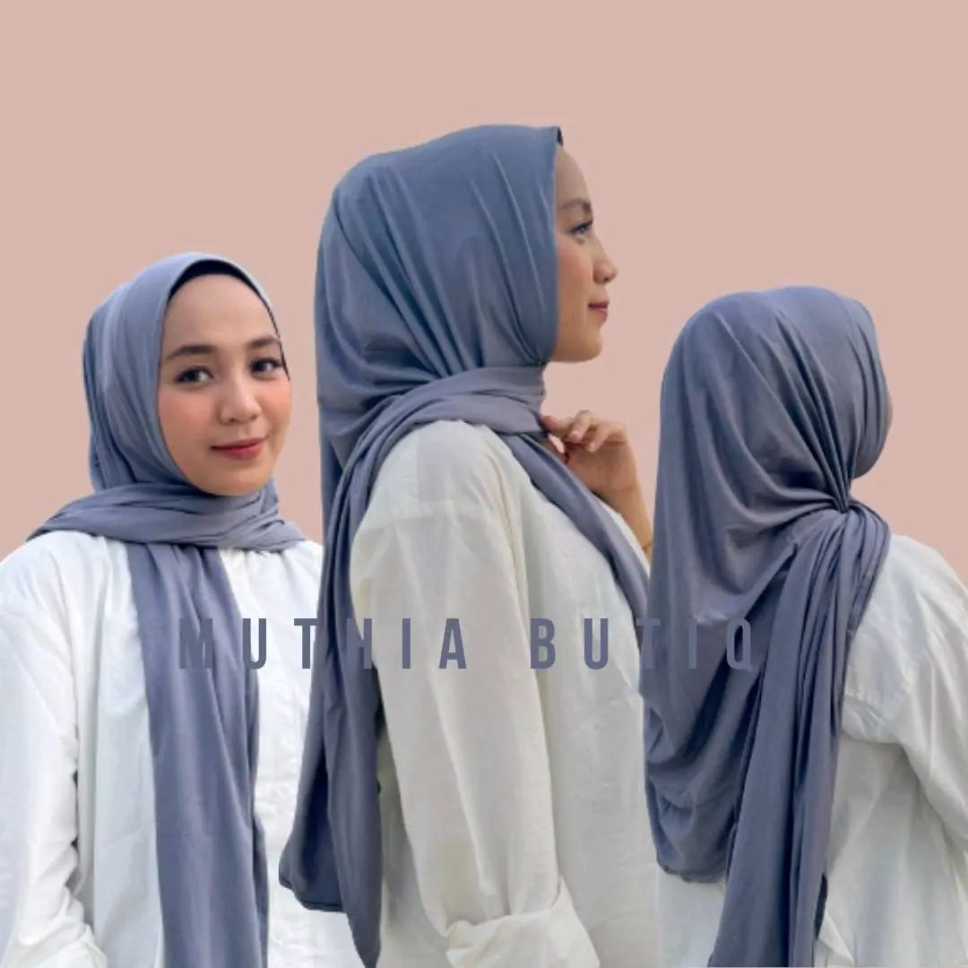 Pashmina Oval Bahan Kaos Rayon Super Premium , Jahit Tepi, Pashmina Turkey.