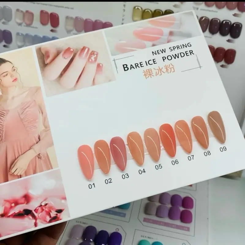 Set sơn gel thạch Very Good Nail 9 màu chính hãng - Bộ sơn thạch 9 chai  - Tặng kèm bảng màu Nữ 3