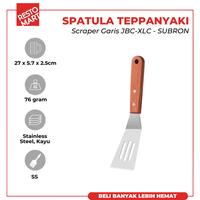 Gambar Sutil / Spatula Tepanyaki Garis / Scraper With Wooden Handle SUBRON Stainless (2716195) dari Restomart Kitchen Solution Kota Administrasi Jakarta Pusat 1 Tokopedia
