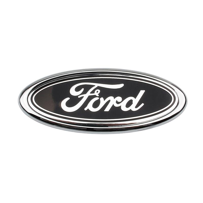 Biểu tượng phía trước hoặc phía sau, 11,5X4,5cm, cho Ford Ecosport, Focus, Mondeo, Fiesta, KA, Escort, KUGA, Taurus, Huy hiệu lưới tản nhiệt phía trước, Nhãn dán thân cây, Biển báo Hud cờ Hoa Kỳ 5