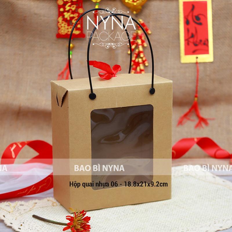 COMBO 10 Hộp quai nhựa Kraft đa dạng size từ 01 đến 09 - dùng đựng các bộ quà tặng, đựng yến chưng, hạt dinh dưỡng 6