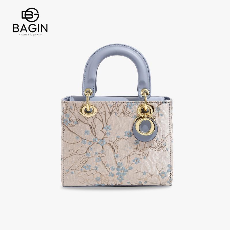 【Shop Túi Xách Nữ Họa Tiết Thêu Nổi Cao Cấp Tặng Kèm Hộp Đựng Quà Tặng Sang Trọng [gy-866]