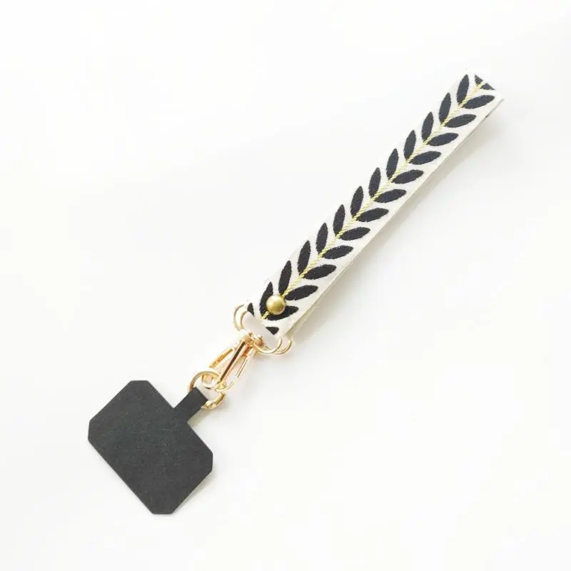 Leaf Pattern Phone Wrist Strap, Anti-drop & Anti-theft Phone Lanyard, Anti-lost Phone Strap for Women & Girls, Mobile Phone Decorations