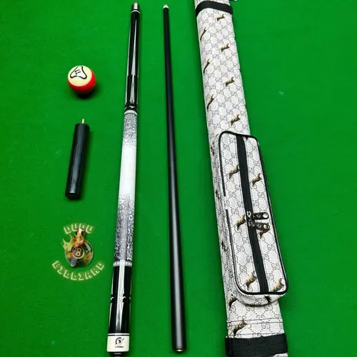 Cơ Bida Athena 2 -Tay vân da Kỳ Đà , ngọn Carbon sợi cao cấp ( kèm Bao da ,bịt ren, tay nối dài, ốc tăng chỉnh trọng lượng) sport Gậy Bida Bò