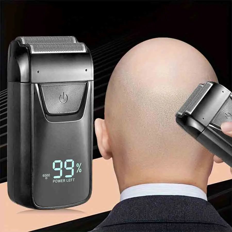 Electric Razor for Men, 1 Box Compact Foil Shaver with Adjustable Speed, Professional Beard & Mustache Trimmer for Men