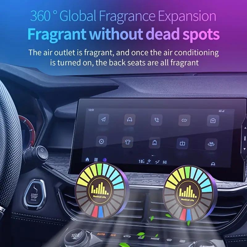 RGB Voice-controlled Synchronous Rhythm Light, USB Rechargeable Creative LED Pickup Light, Desktop Sound Sensing Creative LED Light for Car, Office, Home 6
