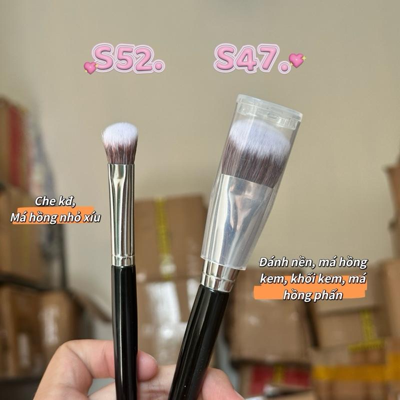 [KO LOGO] Cọ đánh nền & đánh má hồng lông mềm form cọ vát SPR47 REMAKE