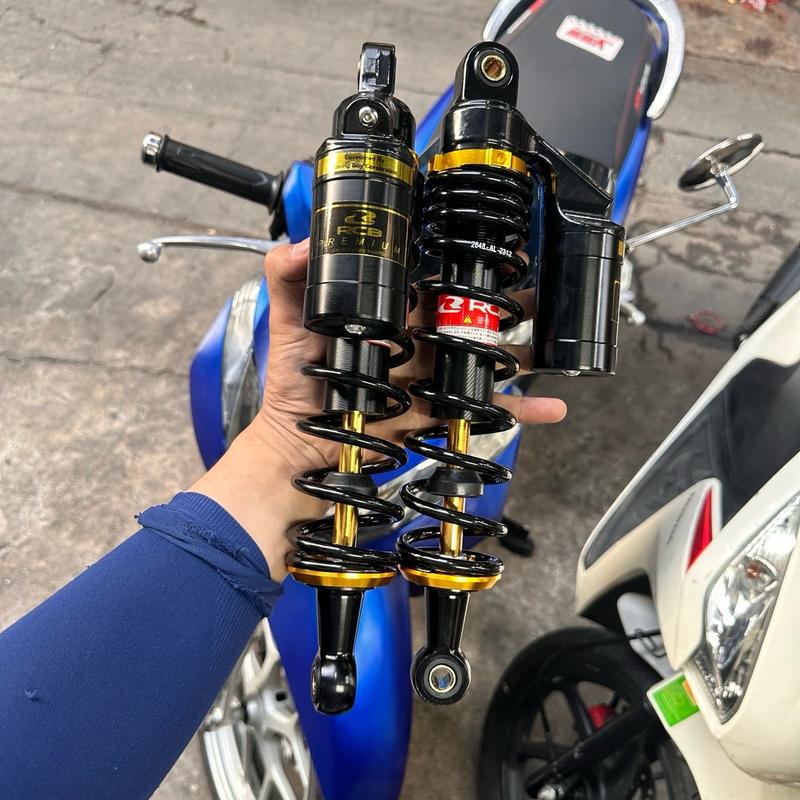 Phuộc nhún sau RCB bình dầu TY VÀNG gắn Dream Wave Future Sirius Jupiter Taurus Cub các đời Phụ Tùng xe