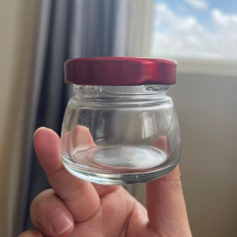 HŨ THUỶ TINH SEN BẦU 75ML dày dặn để chung yến Đựng Gia Vị