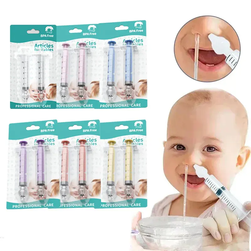 Baby Nasal Aspirator Syringe Nose Cleaner Rhinitis Washer Irrigator Needle Washing for Children 10ML