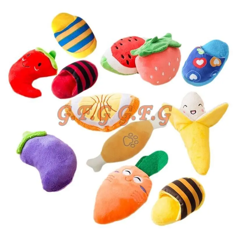 Đồ Chơi Nhai Cho Mèo Và Chó, Nhồi Bông Mềm Mại, Kêu Cót Két, Thích Hợp Cho Mèo Thú Cưng Nhồi Bông Đồ Chơi Âm Thanh Vui Nhộn, Đồ Chơi Cho Mèo 8