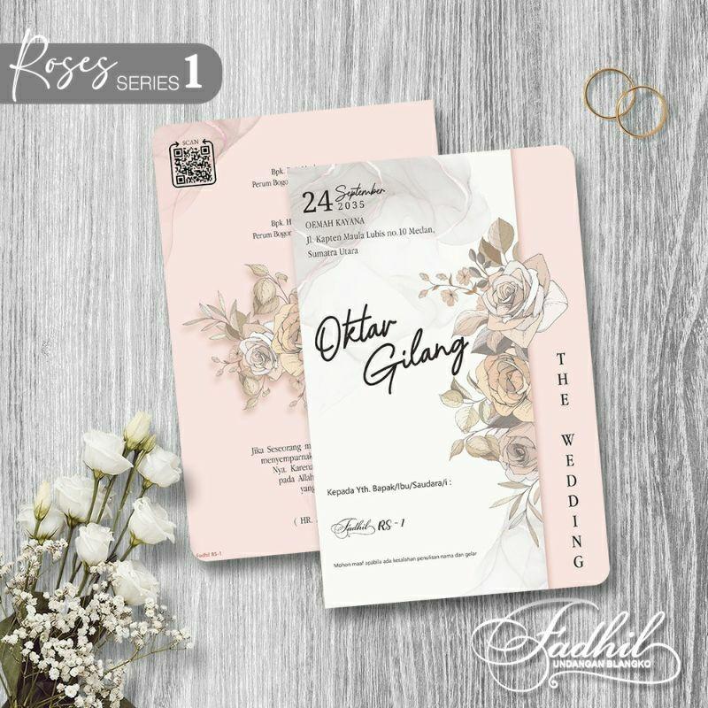 Undangan Pernikahan FADHIL RS1 Elegan Modern Paket Lengkap 100 PCS Gratis Label & Plastik - JanjiKita | Default