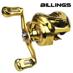 Billings Gdシリーズ7.2:1のギア比ベイトキャスティングリールステンレス鋼5+1ベアリング18lbの最大ドラグ力淡水・海水用