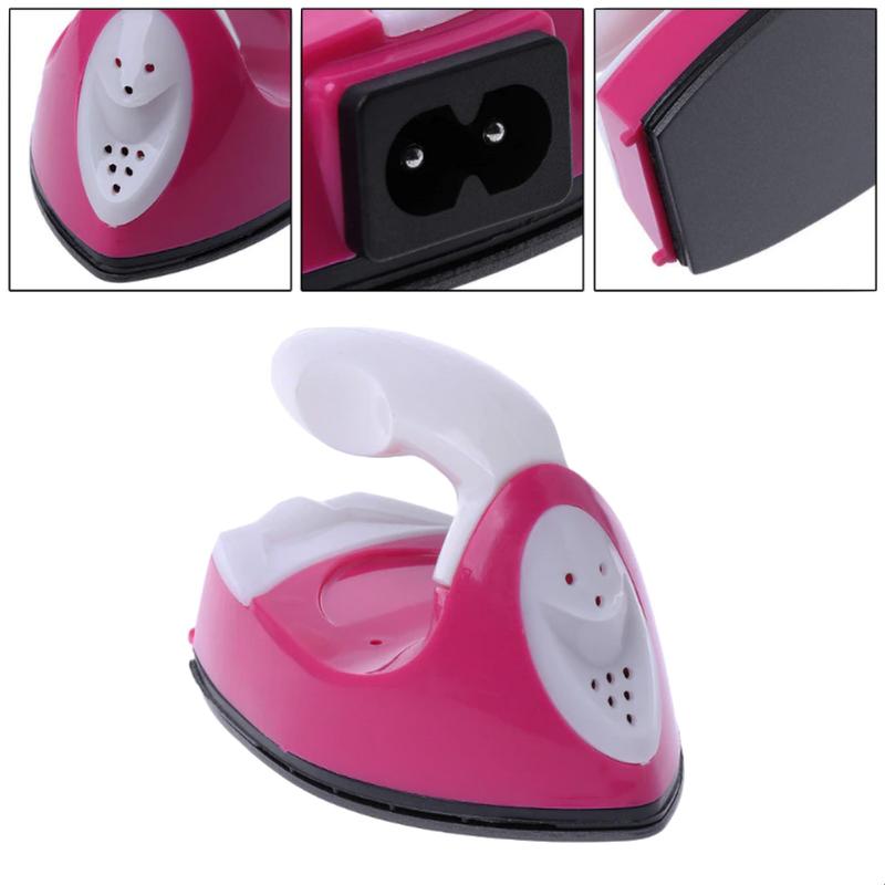 Setrika Mini Seterika Kering Baju Pakaian Celana Mini Dry Iron Quick Heat Listrik Ukuran Kecil Micro Travel 300 Watt Colokan Indo High Quality Alat Elektronik Rumah Tangga Portable Merapikan Pakaian Multifungsi Kabel 2