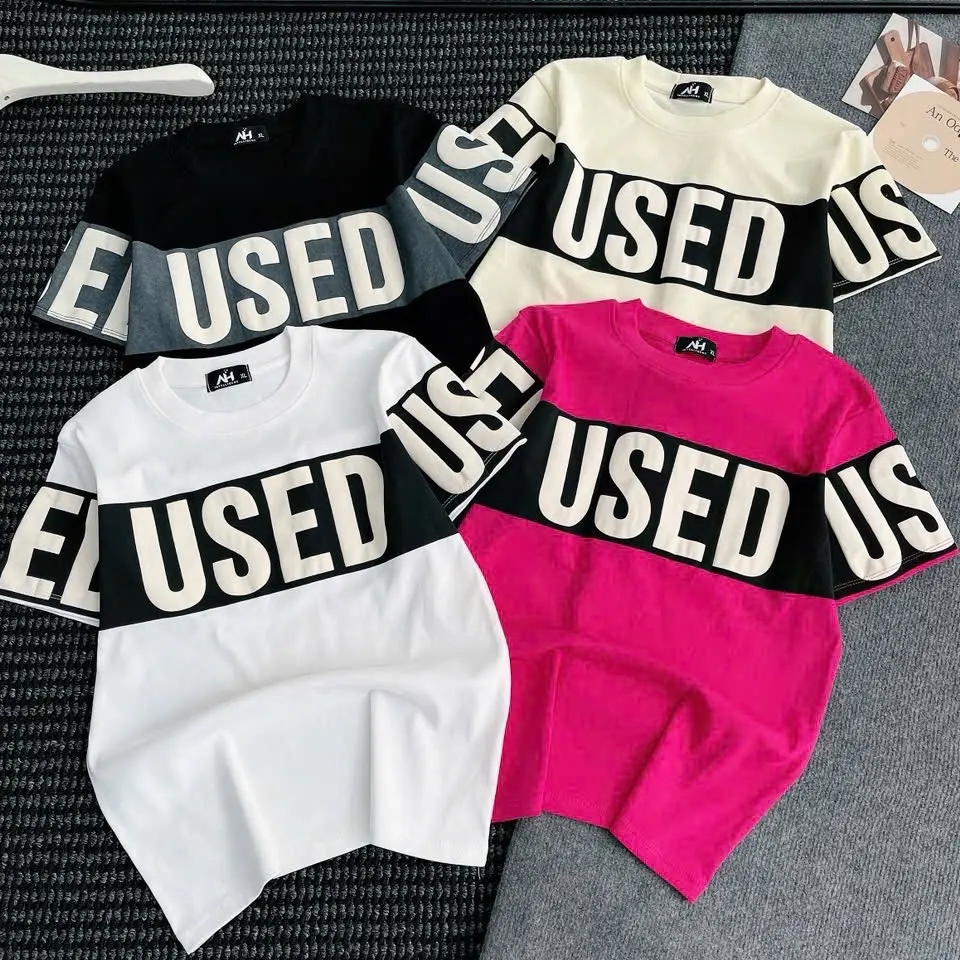 [A08] - Áo Thun Nữ [ In USED] Dáng Babytee, Ôm Vừa Co Giãn Tốt, Women Cổ Tròn Top Jean áothunnu