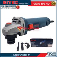 Gambar BITEC GM 6-100 HD Mesin Gerinda Listrik Angle Grinder 4" 100MM 540Watt GM6-100 dari Vins Teknik Bekasi Kota Bekasi 3 Tokopedia